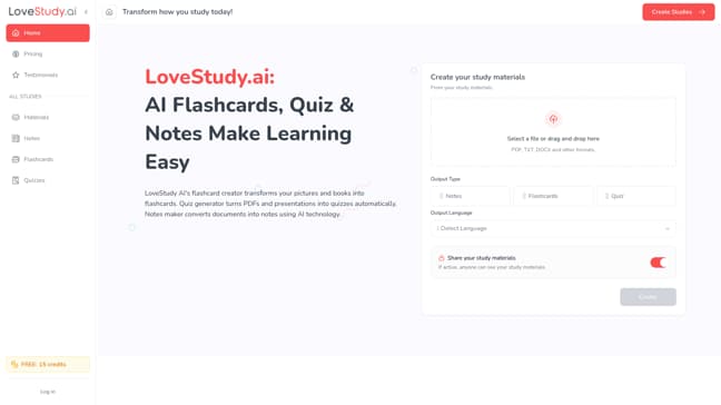 LoveStudyAi - Main Image