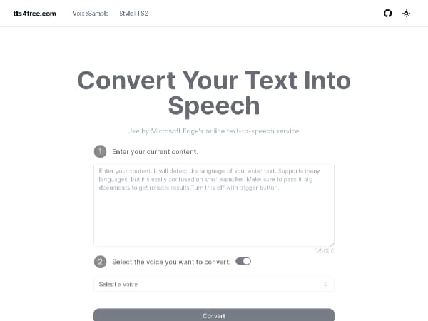 ConvertYourTextIntoSpeech - Main Image