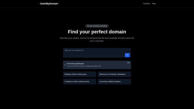 SeekMyDomain - Main Image