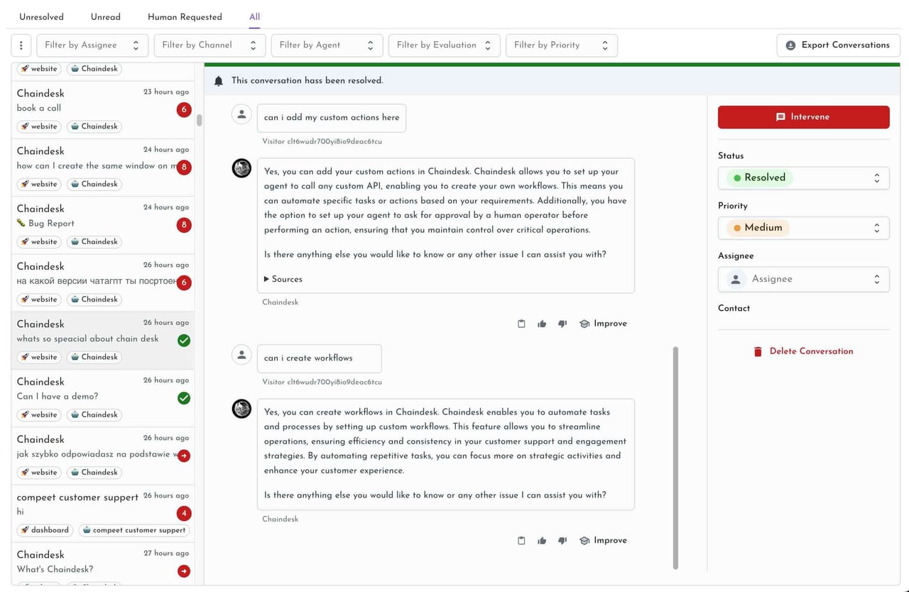 Chaindesk - Screenshot 3