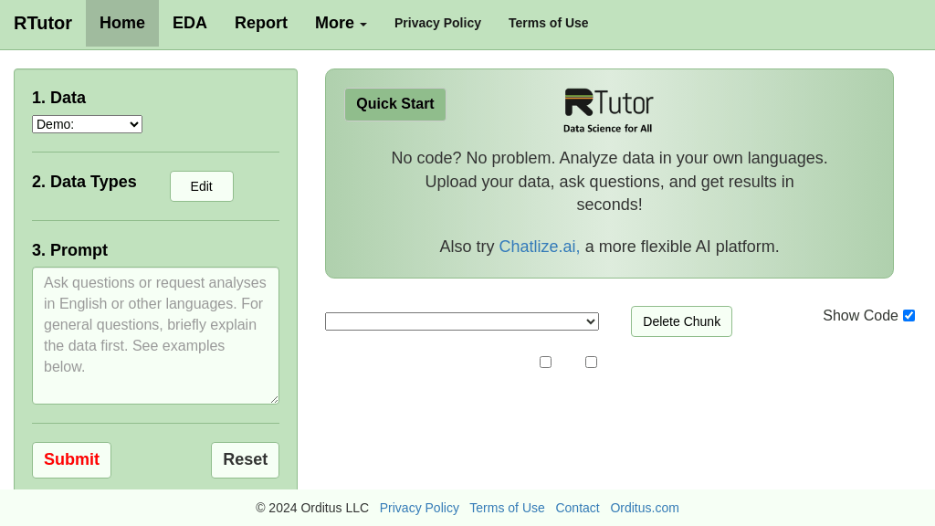 RTutor - Screenshot 2