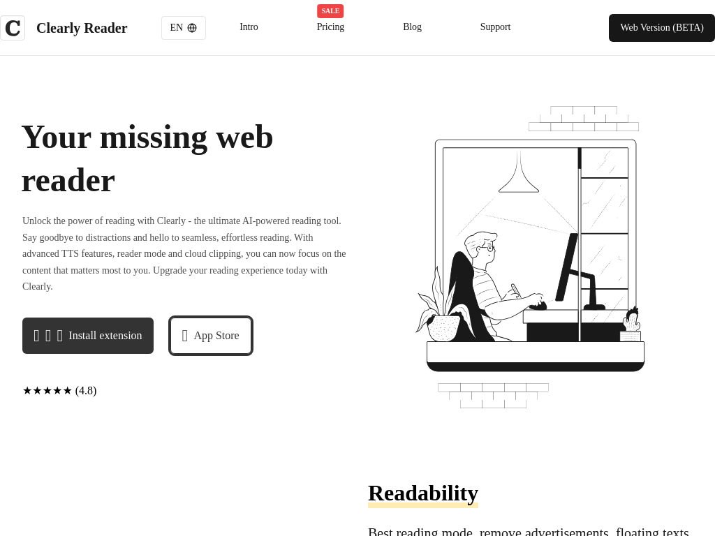 Clearly Reader - Screenshot 2