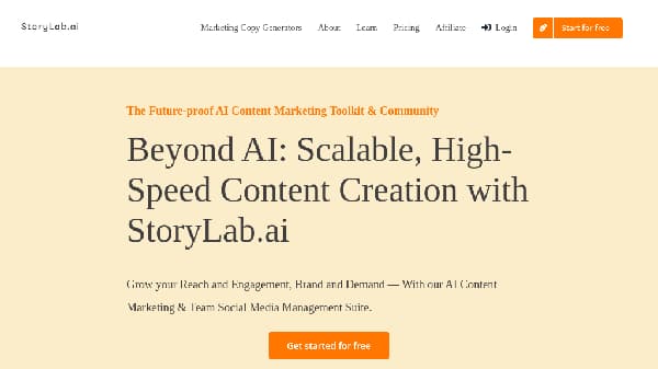 StoryLab.ai - Main Image