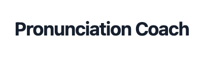 Pronunciation Coach
