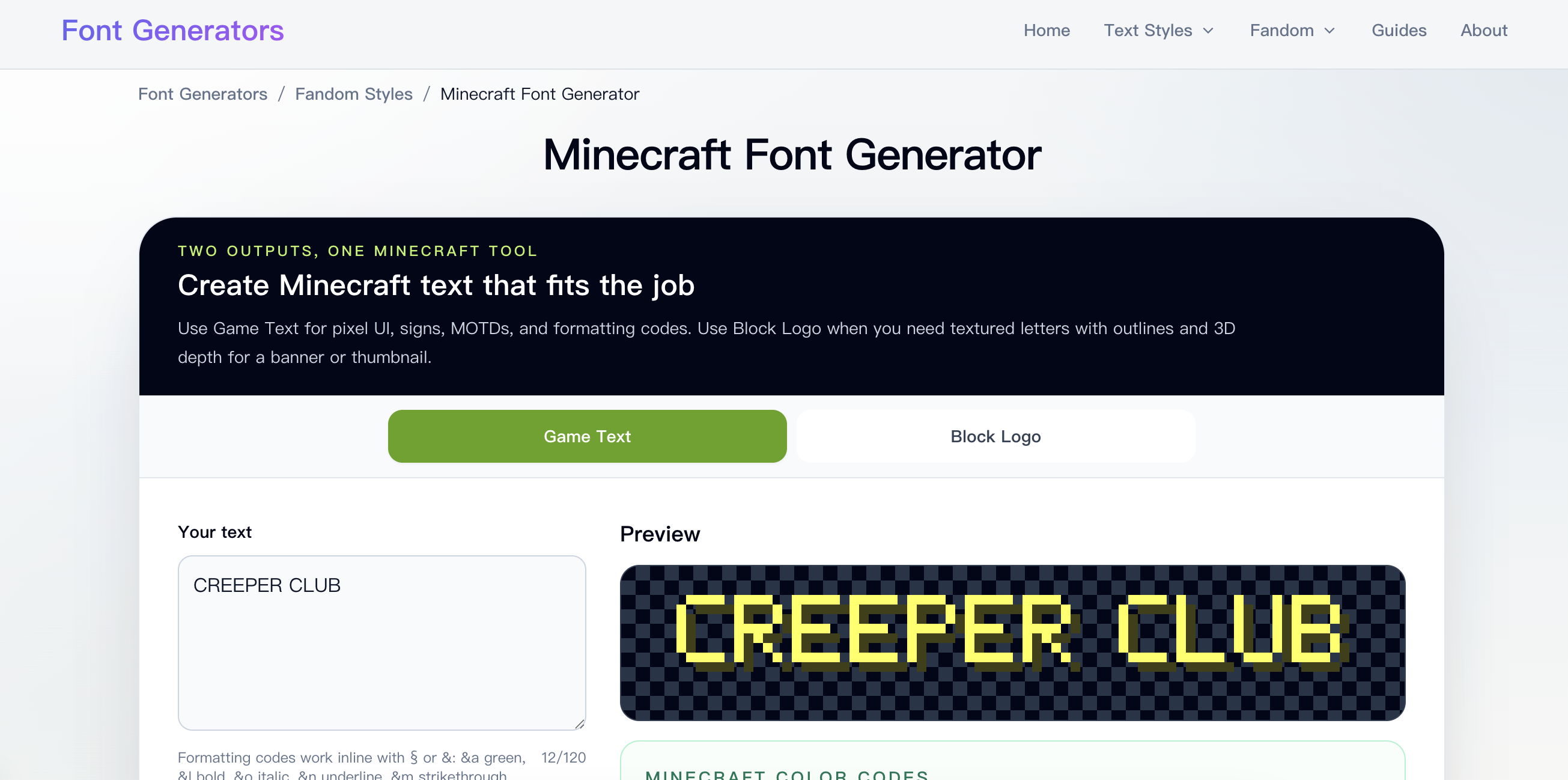Font Generators.org - Screenshot 3