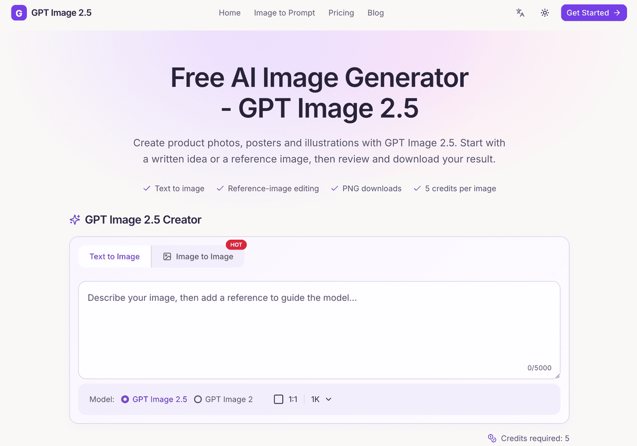 GPT Image 2.5 - Main Image