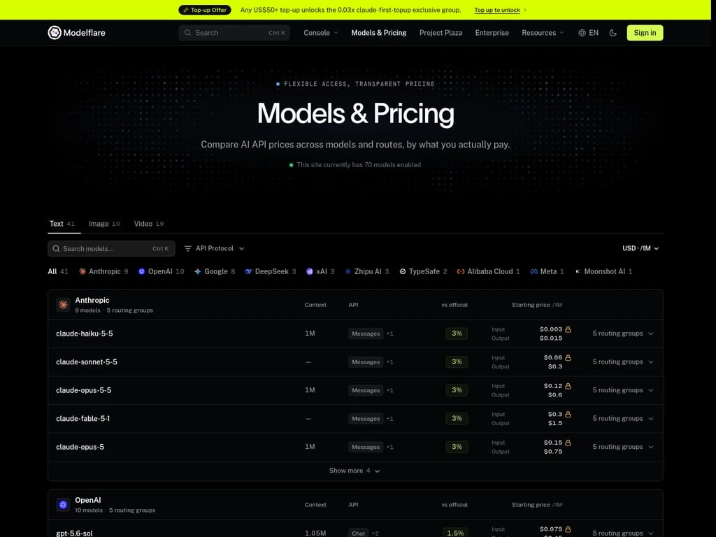 Modelflare - Screenshot 2
