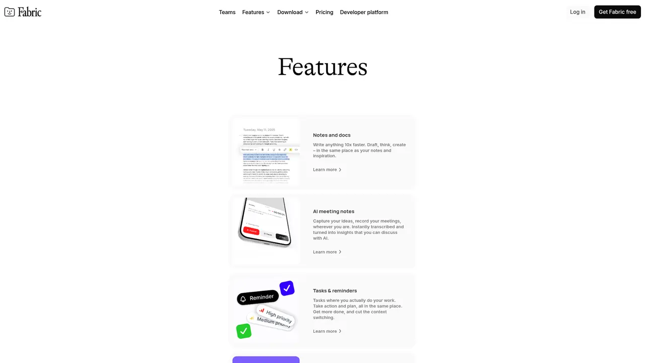 Fabric - Screenshot 2