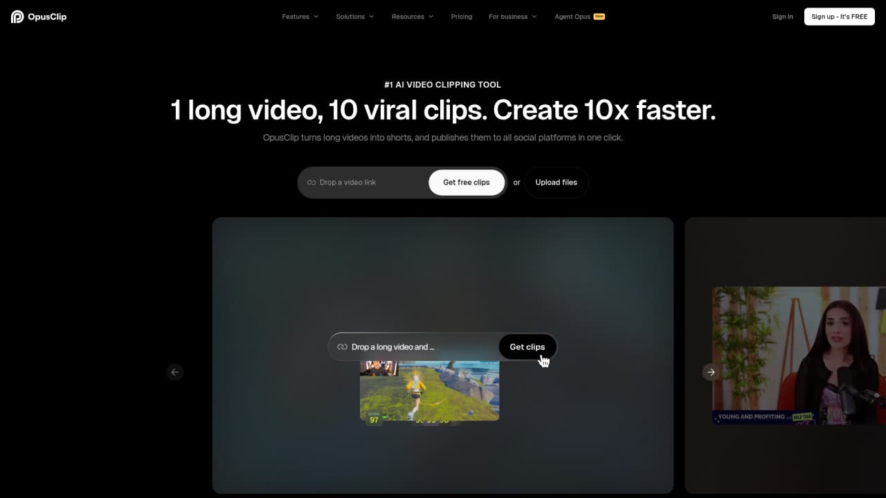 OpusClip - Main Image