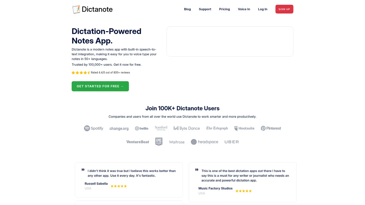 Dictanote - Screenshot 2