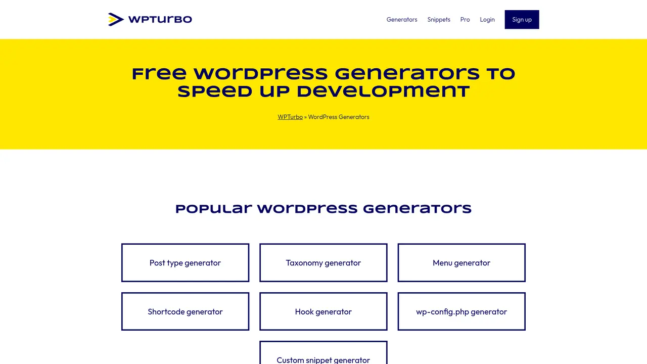 WPTurbo - Screenshot 2