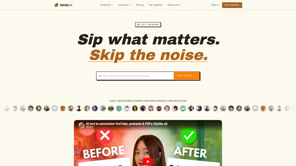 sipsip.ai - Main Image