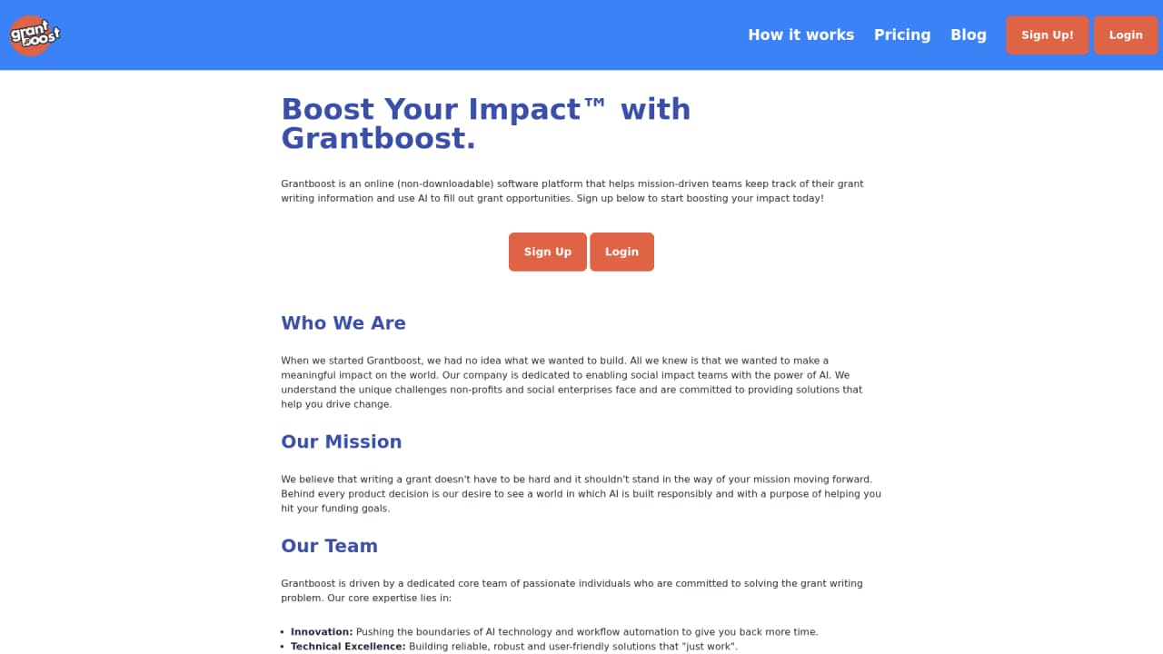 Grantboost - Screenshot 3