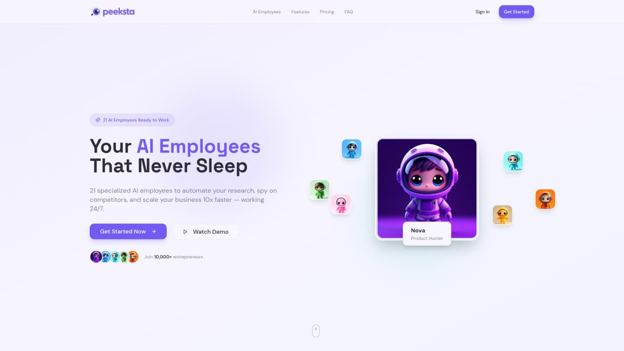 Peeksta - Main Image
