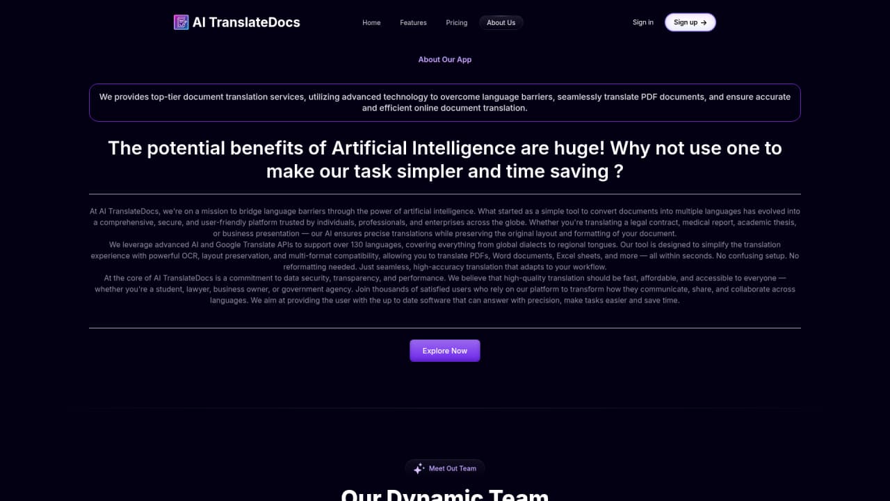 AI TranslateDocs - Screenshot 2