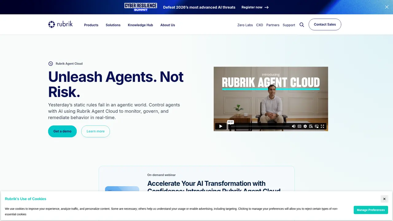 Rubrik Agent Cloud - Main Image