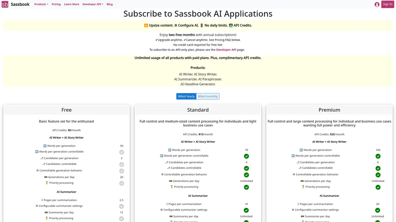 Sassbook AI - Screenshot 2