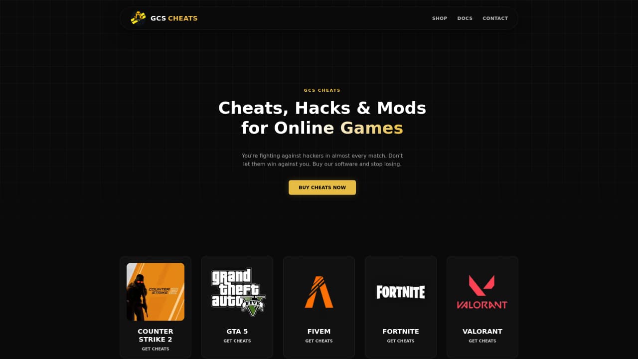 GCS Cheats - Main Image