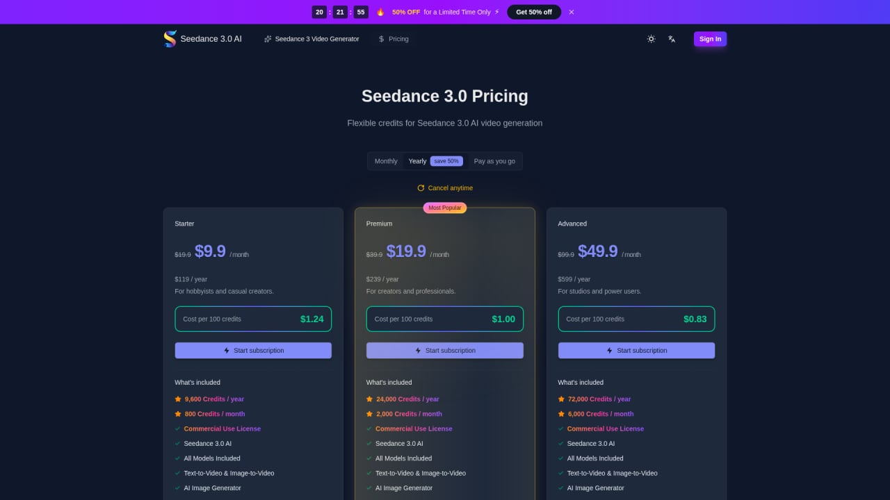 Seedance 3.0 - Screenshot 2
