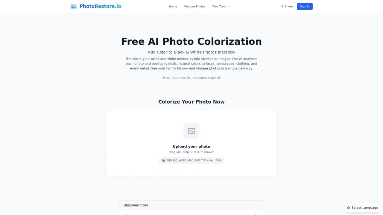PhotoRestore.io - Screenshot 4