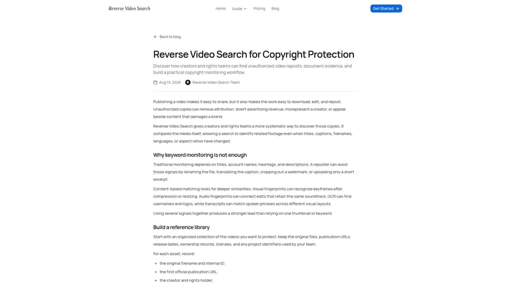 Reverse Video Search - Screenshot 3