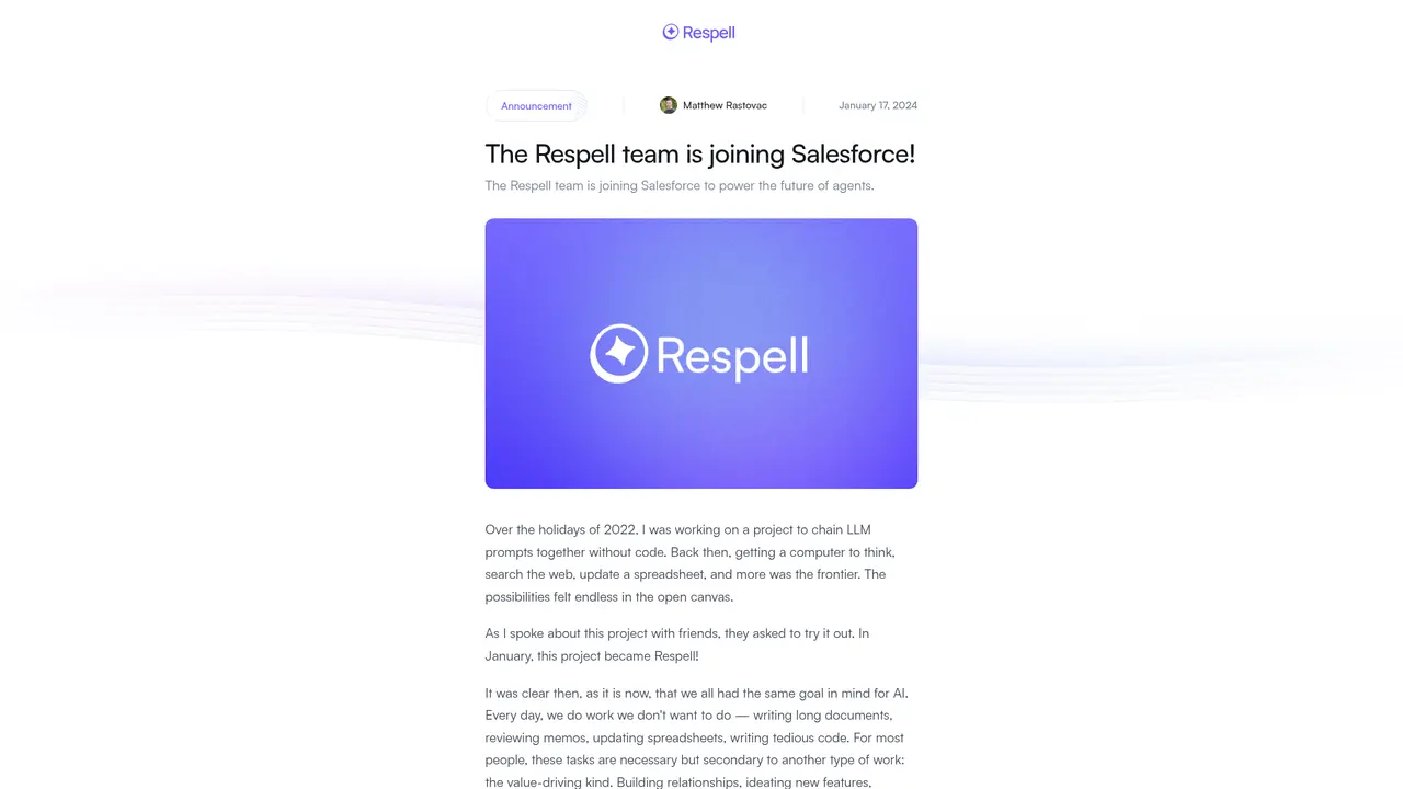 Respell - Main Image