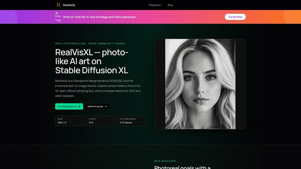 RealVisXL - Main Image
