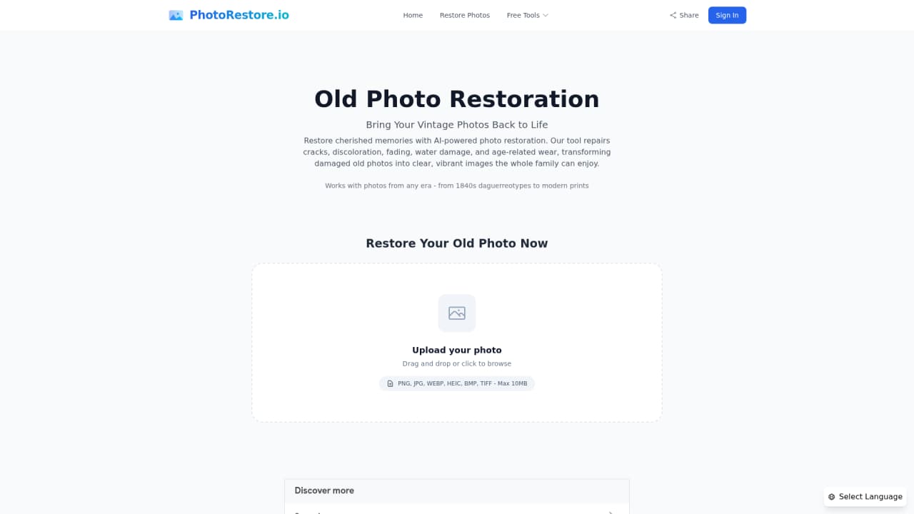 PhotoRestore.io - Screenshot 3