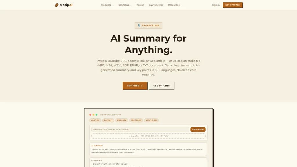 sipsip.ai - Screenshot 3