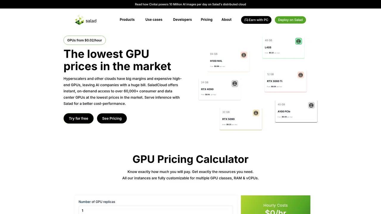 SaladCloud - Screenshot 2