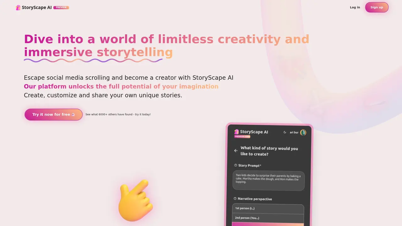 StoryScape AI - Main Image