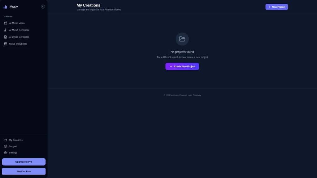 Musiv - AI Music Video Generator - Screenshot 4