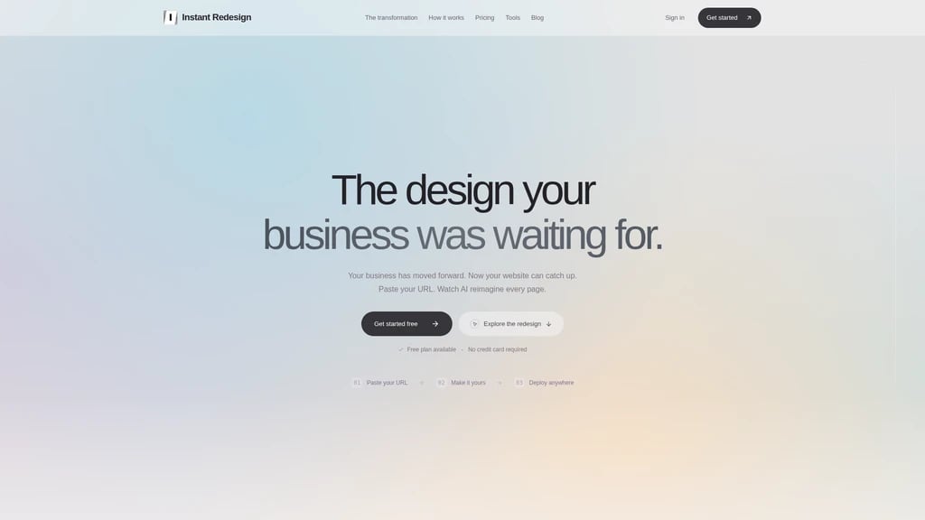 Instant Redesign - Main Image