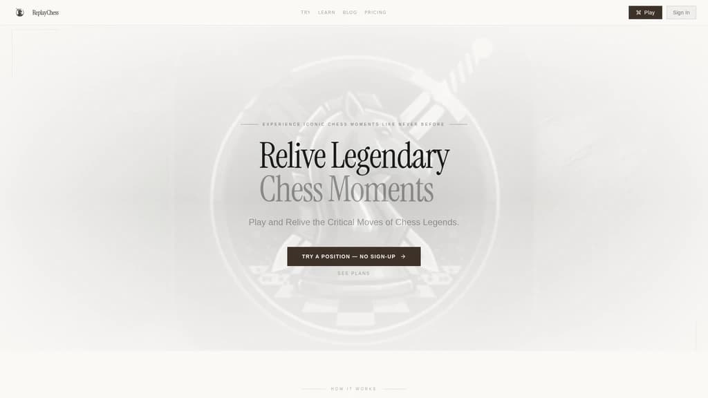 ReplayChess - Main Image