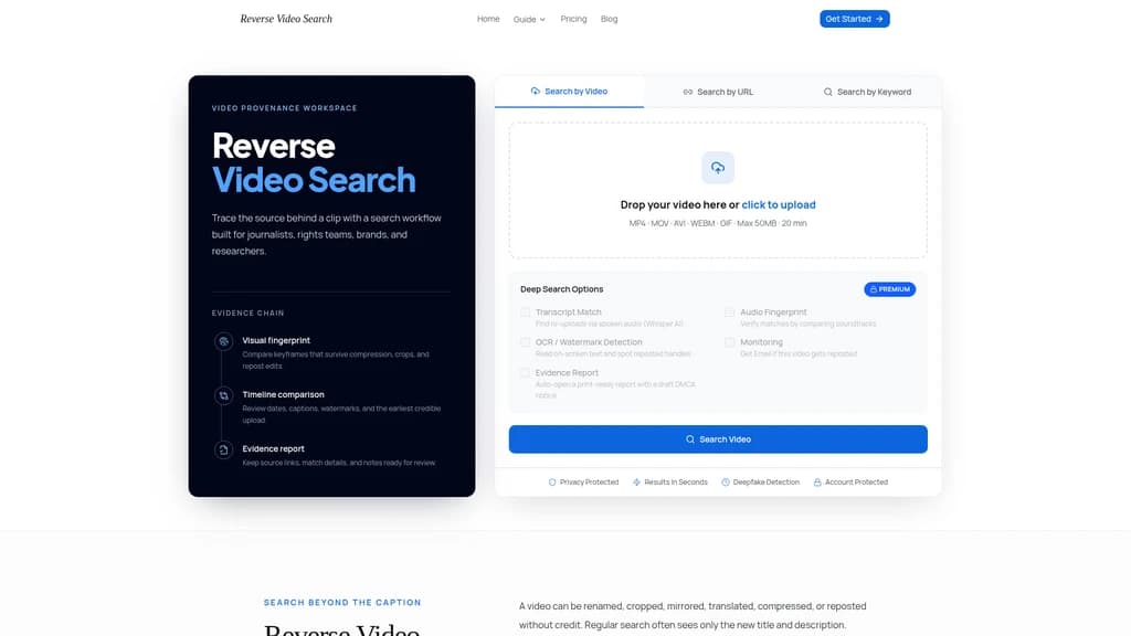 Reverse Video Search - Main Image