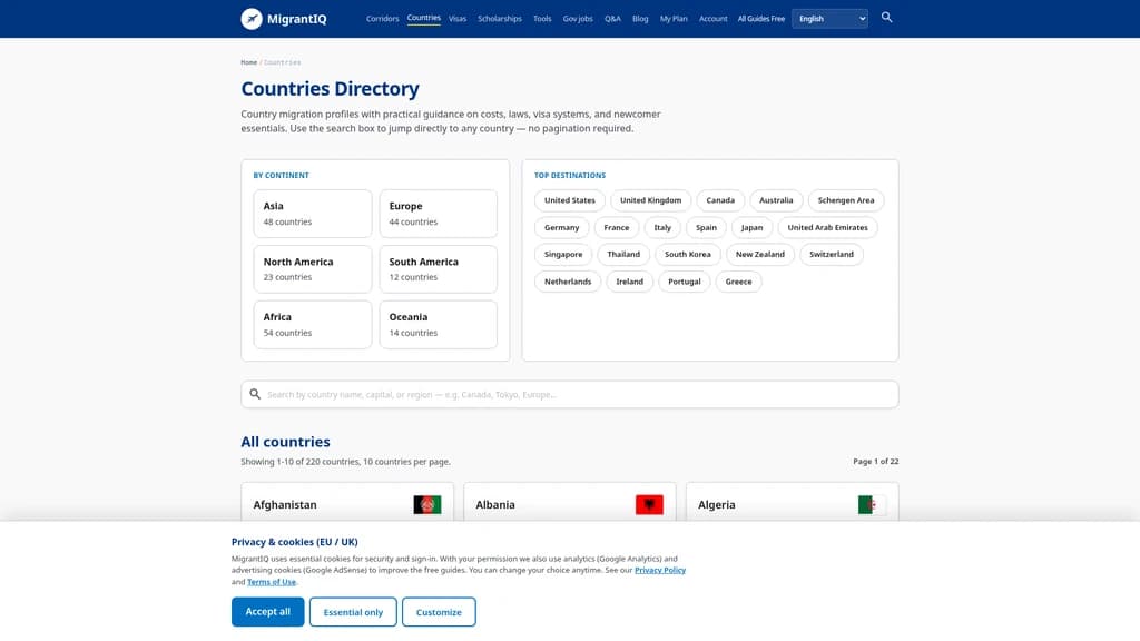MigrantIQ - Screenshot 2