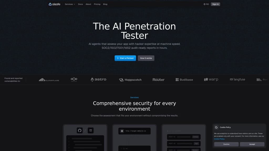 AISafe Labs AI Penetration Tester - Main Image