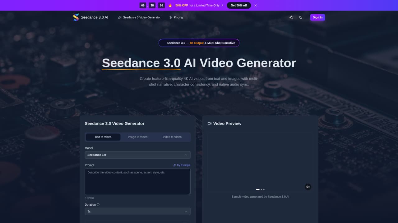 Seedance 3.0 - Main Image