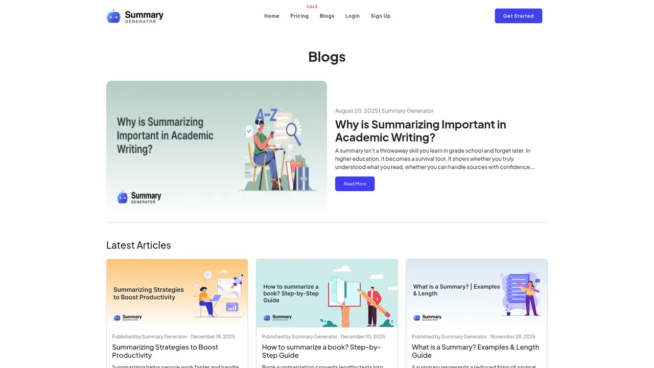 SummaryGenerator.io - Screenshot 4