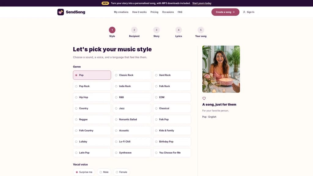 SendSong - Screenshot 2