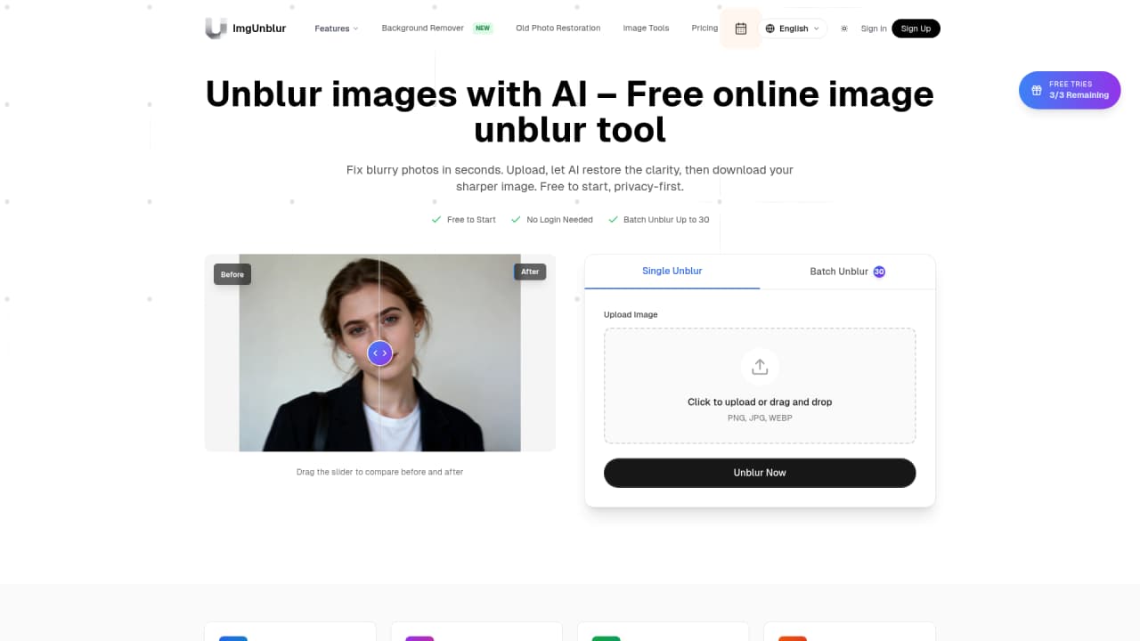 IMGUNBLUR - Screenshot 3