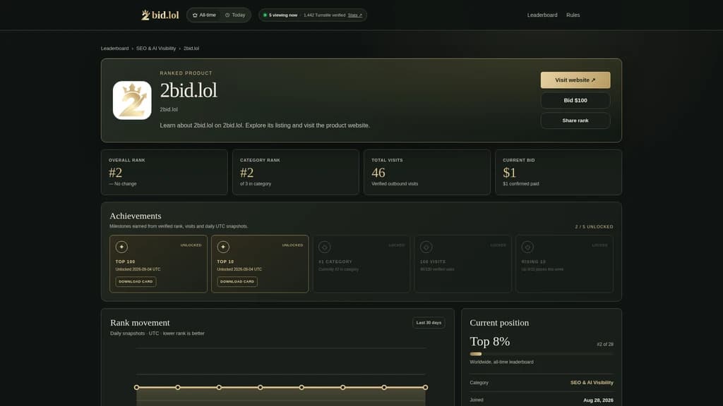 2bid.lol - Screenshot 2