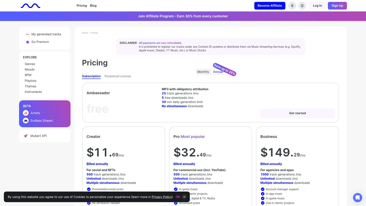 Mubert - Screenshot 2