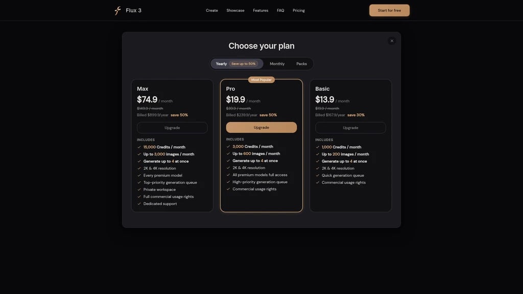 Flux 3 AI - Screenshot 2