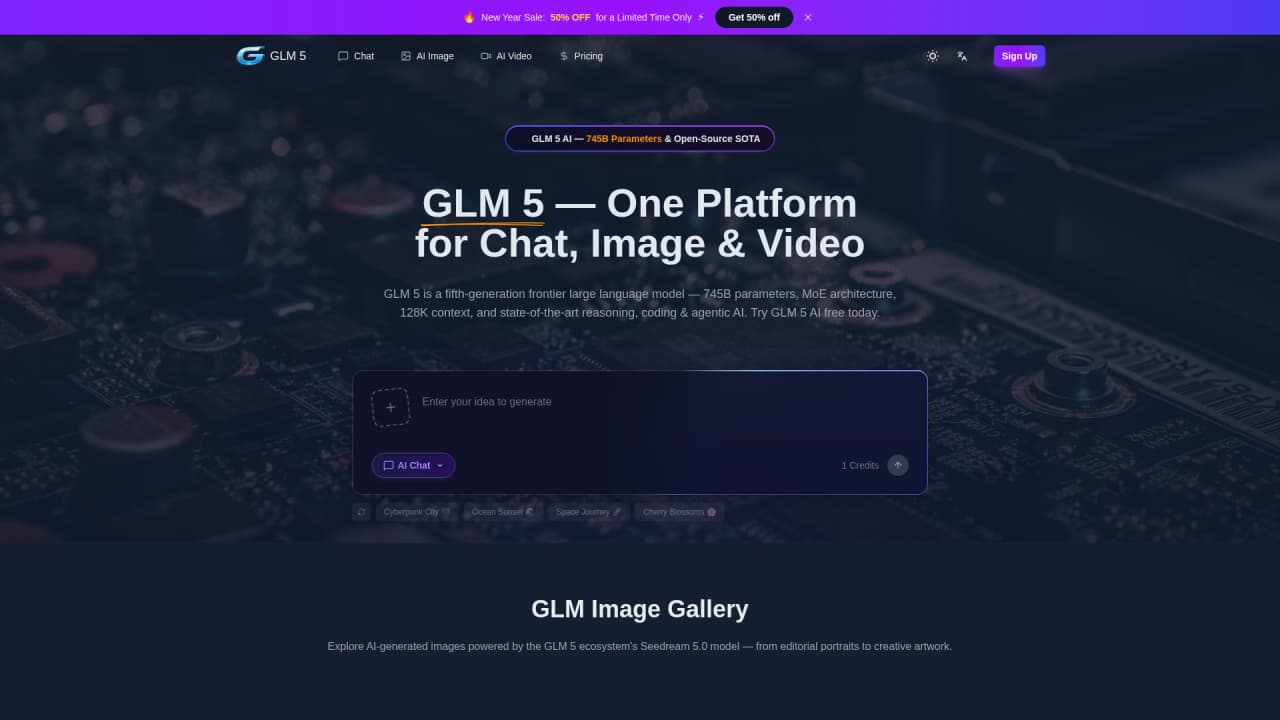 GLM 5 - Main Image