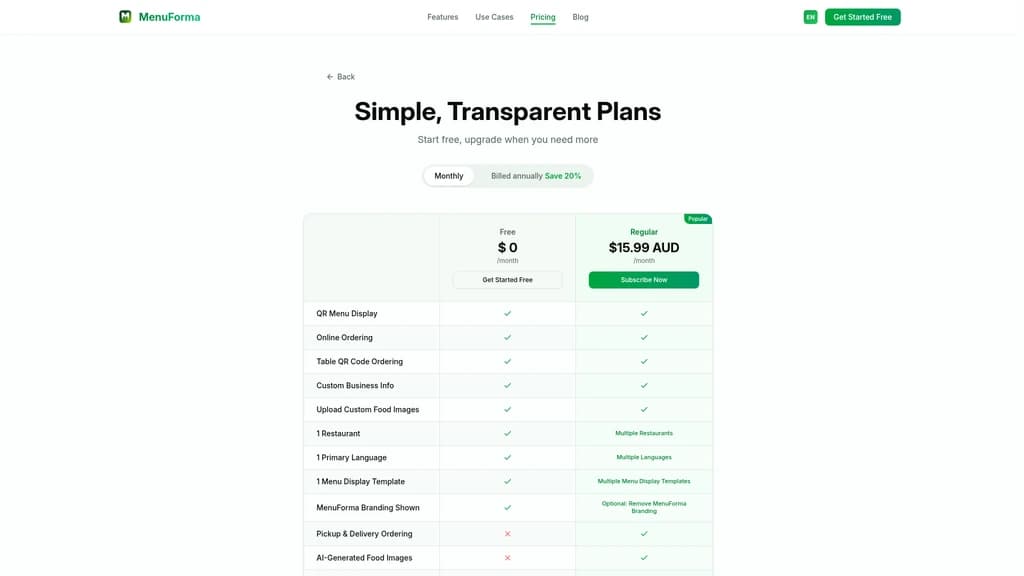 MenuForma - Screenshot 2