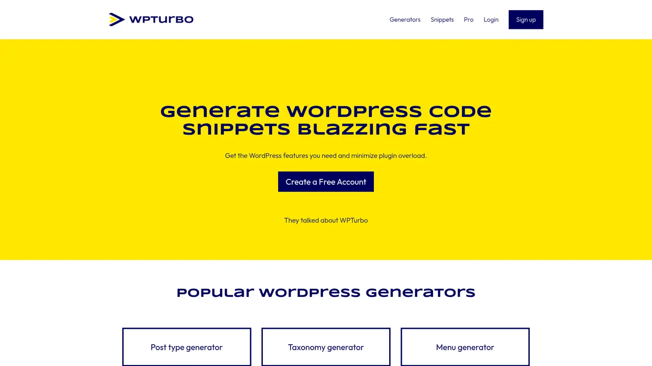 WPTurbo - Main Image