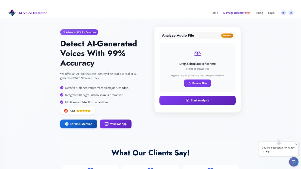 AI Voice Detector - Main Image