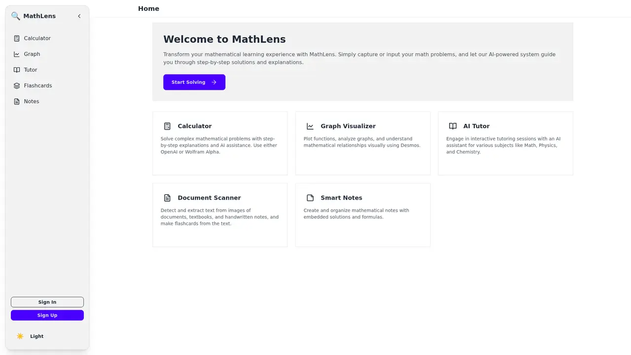 MathLens - Main Image