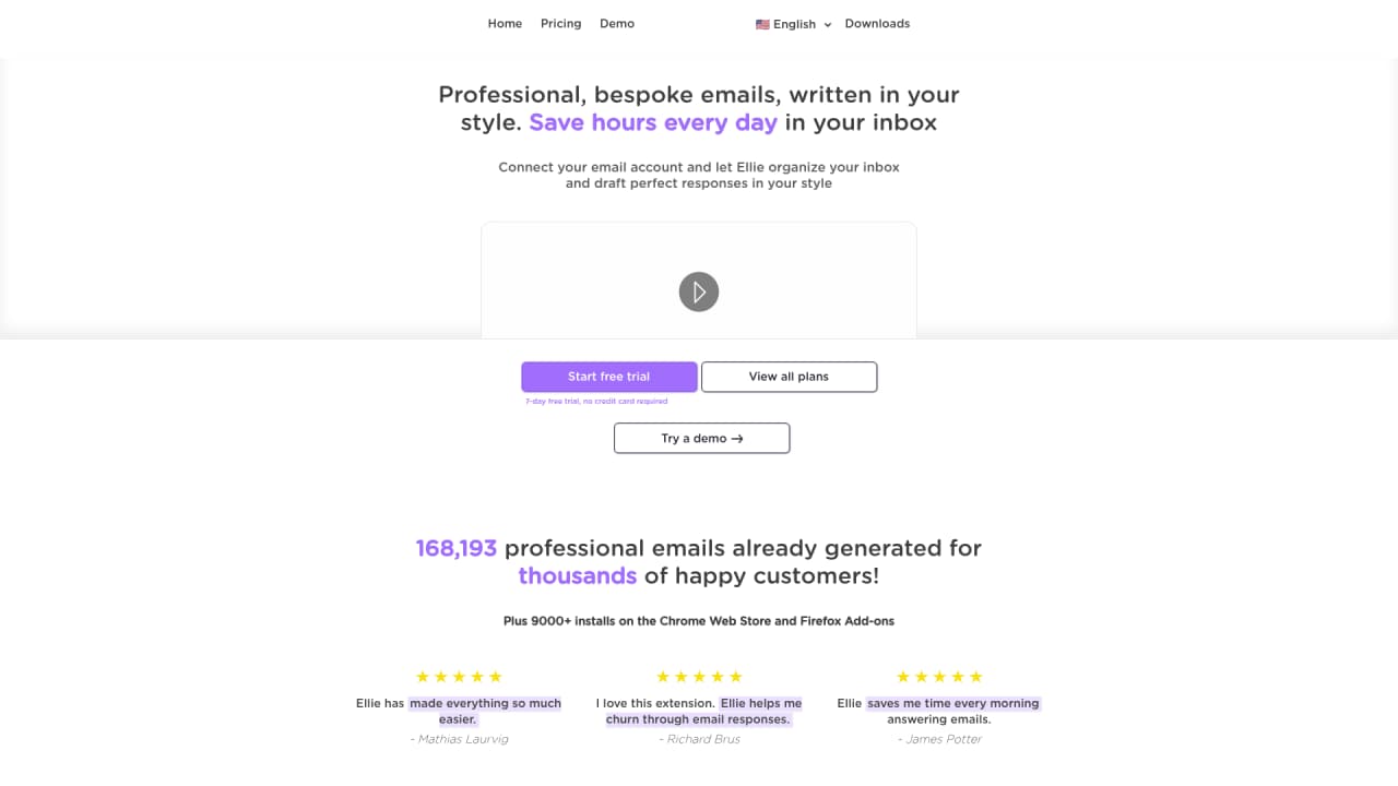 Ellie - Your AI Email Assistant - Main Image